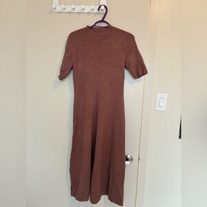 RW&CO. Long Sleeve Brown Dress